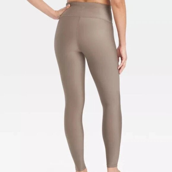 All In Motion Women's Large Light Brown Everyday Soft High-Rise Ribbed Leggings - Picture 2 of 15